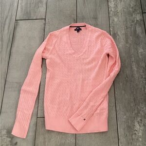 Tommy Hilfiger Light Pink V-Neck Sweater size medium #38